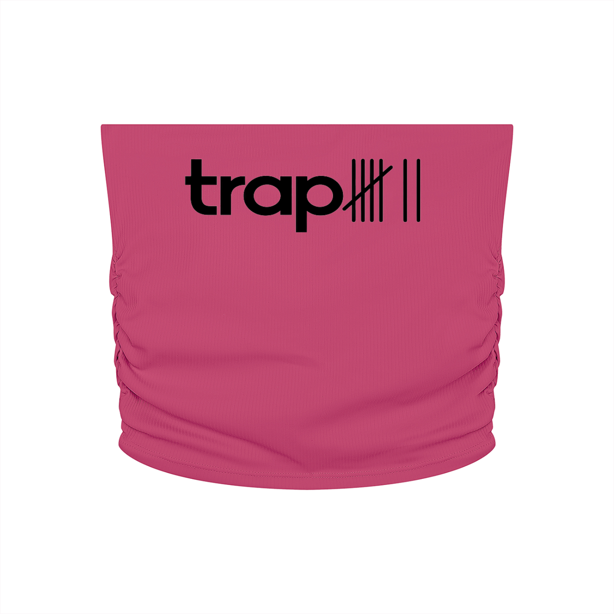 Ruched Cropped Tube Top