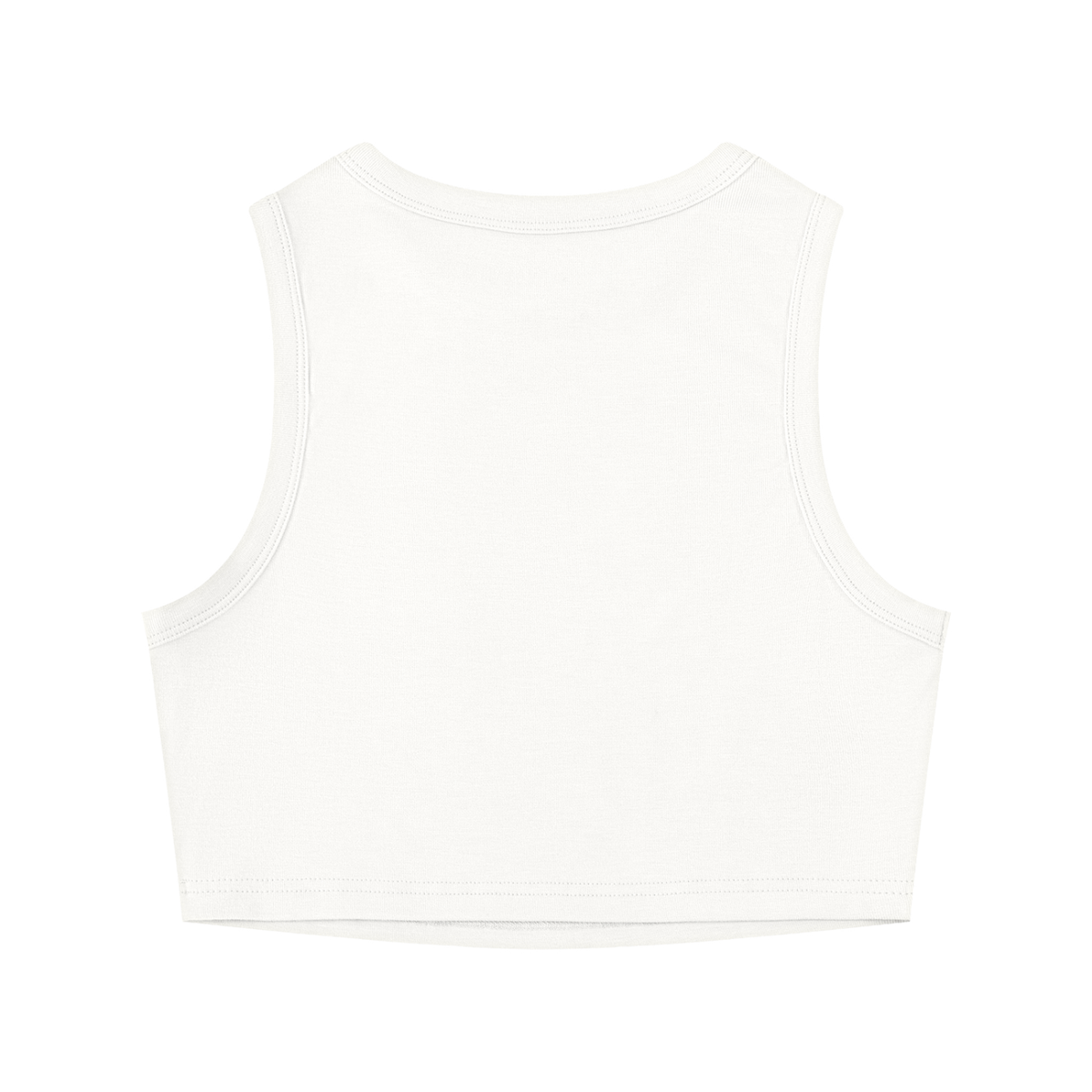 Sculpted Crewneck Crop Tank