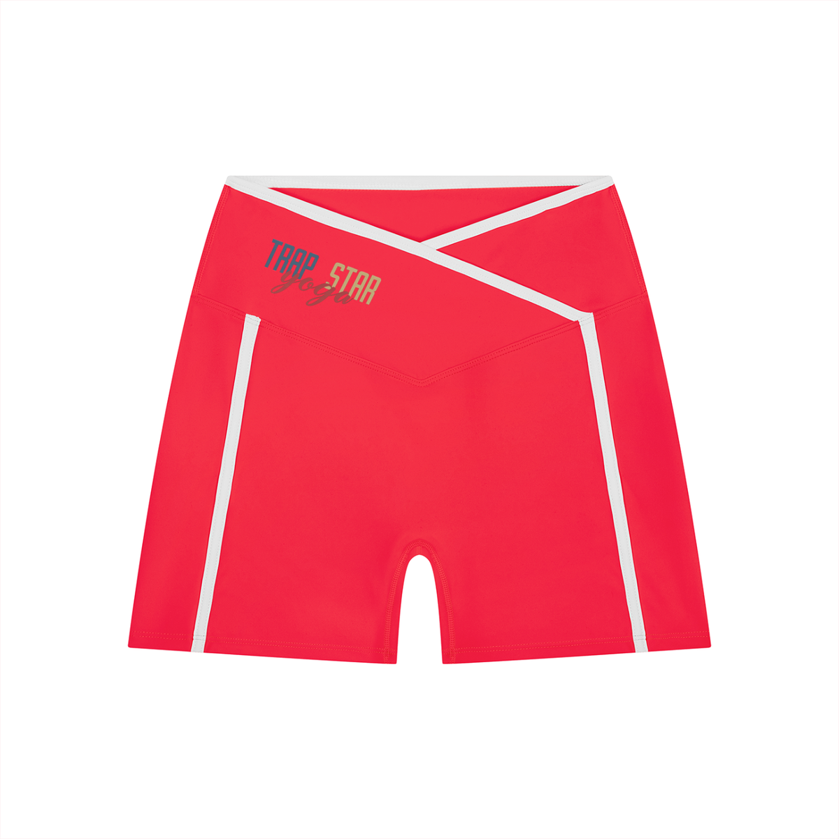 Color Block High-Rise Active Shorts