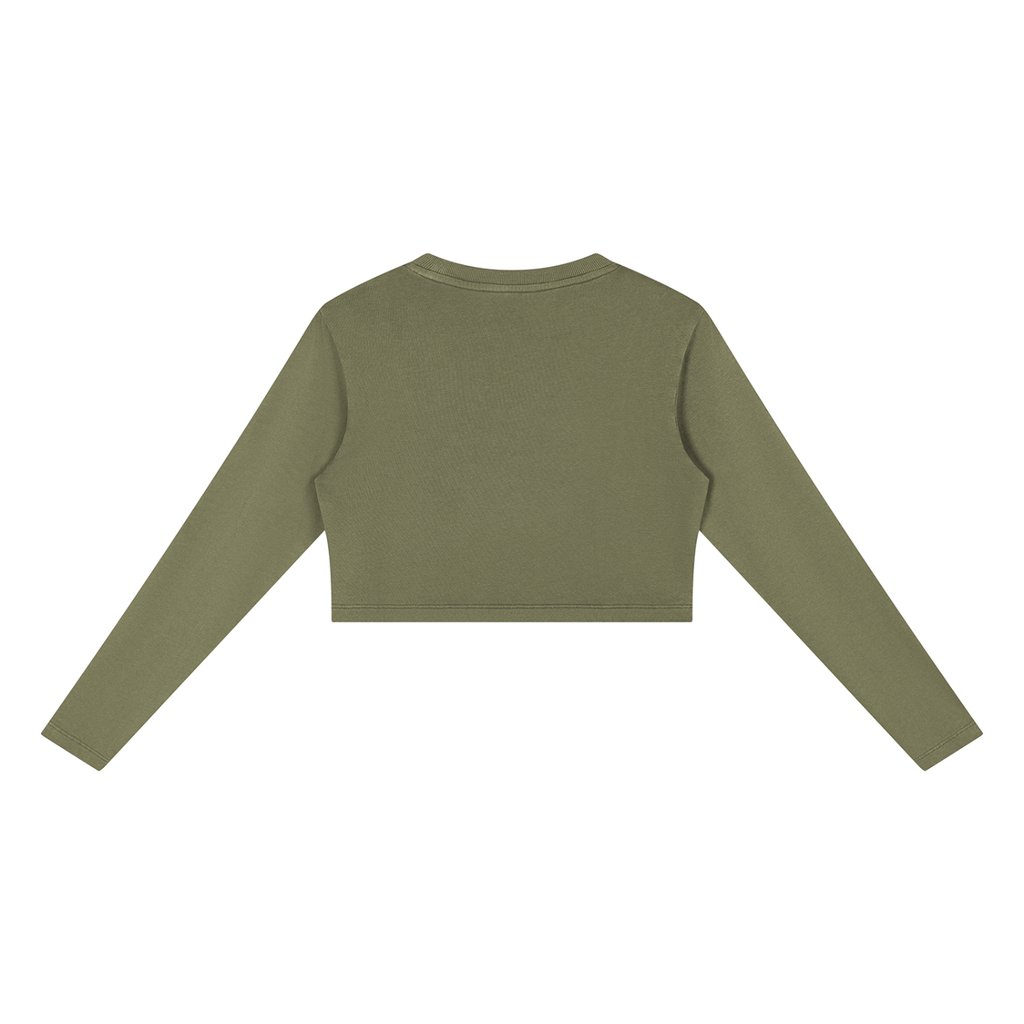 Mineral-Washed Everyday Crop Sweatshirt