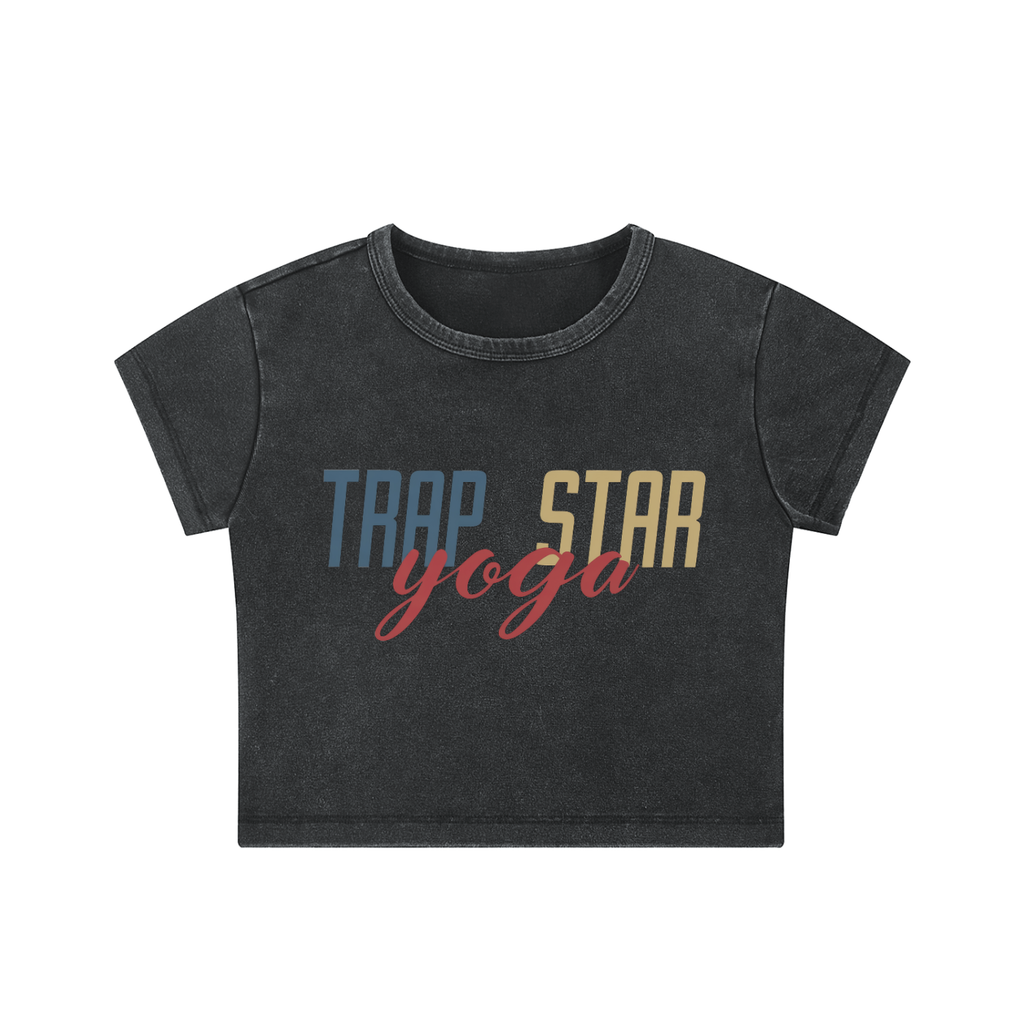 Snow Washed Cropped Tee