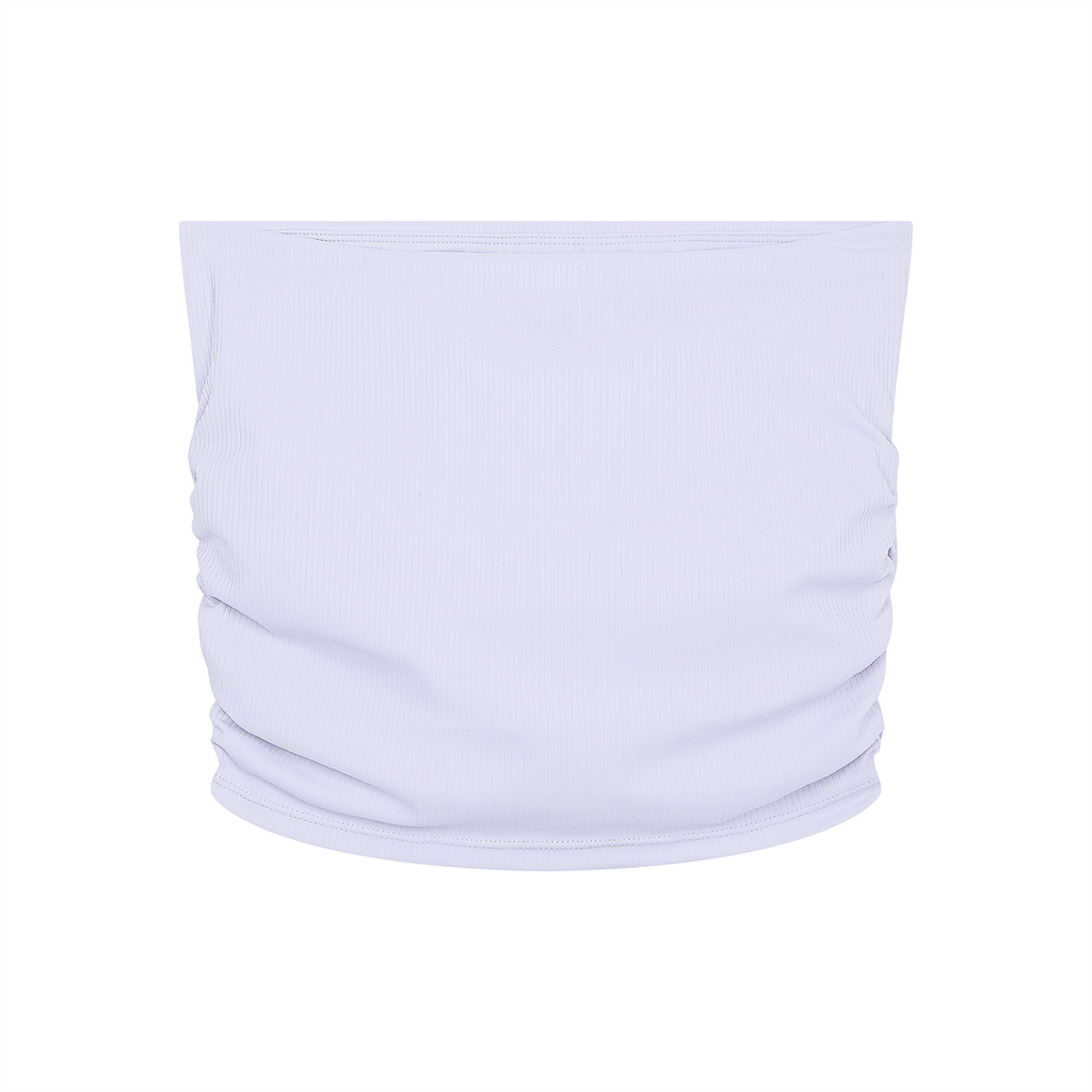 Ruched Cropped Tube Top