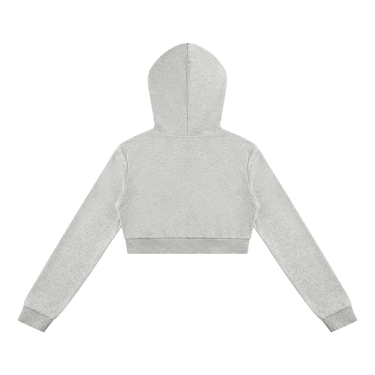 Relaxed Cropped Full-Zip Hoodie