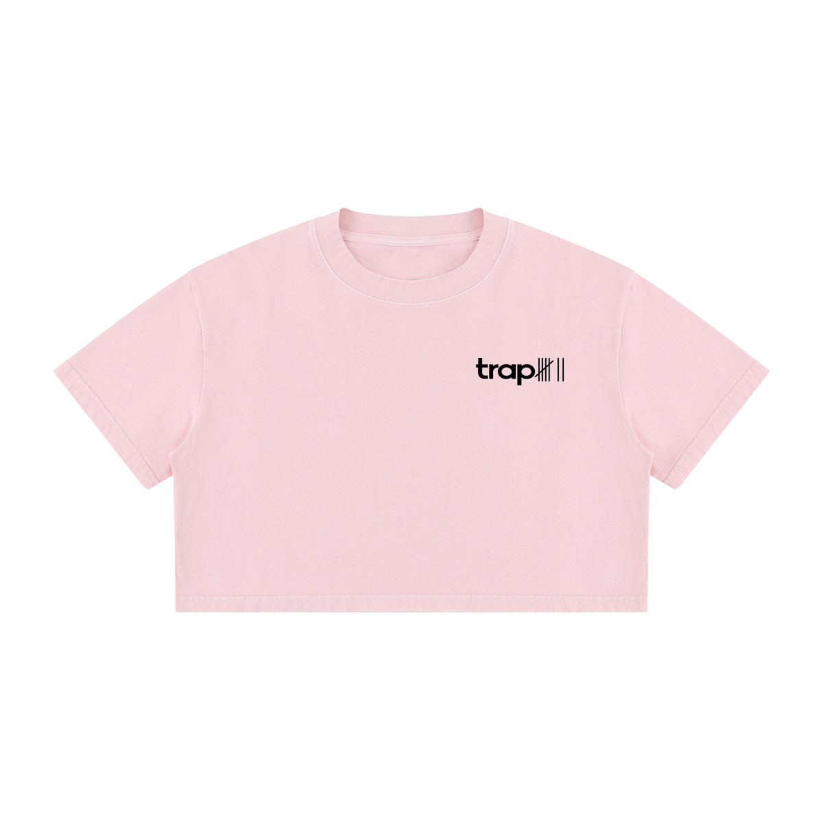 Mineral Wash Cropped Cotton Tee