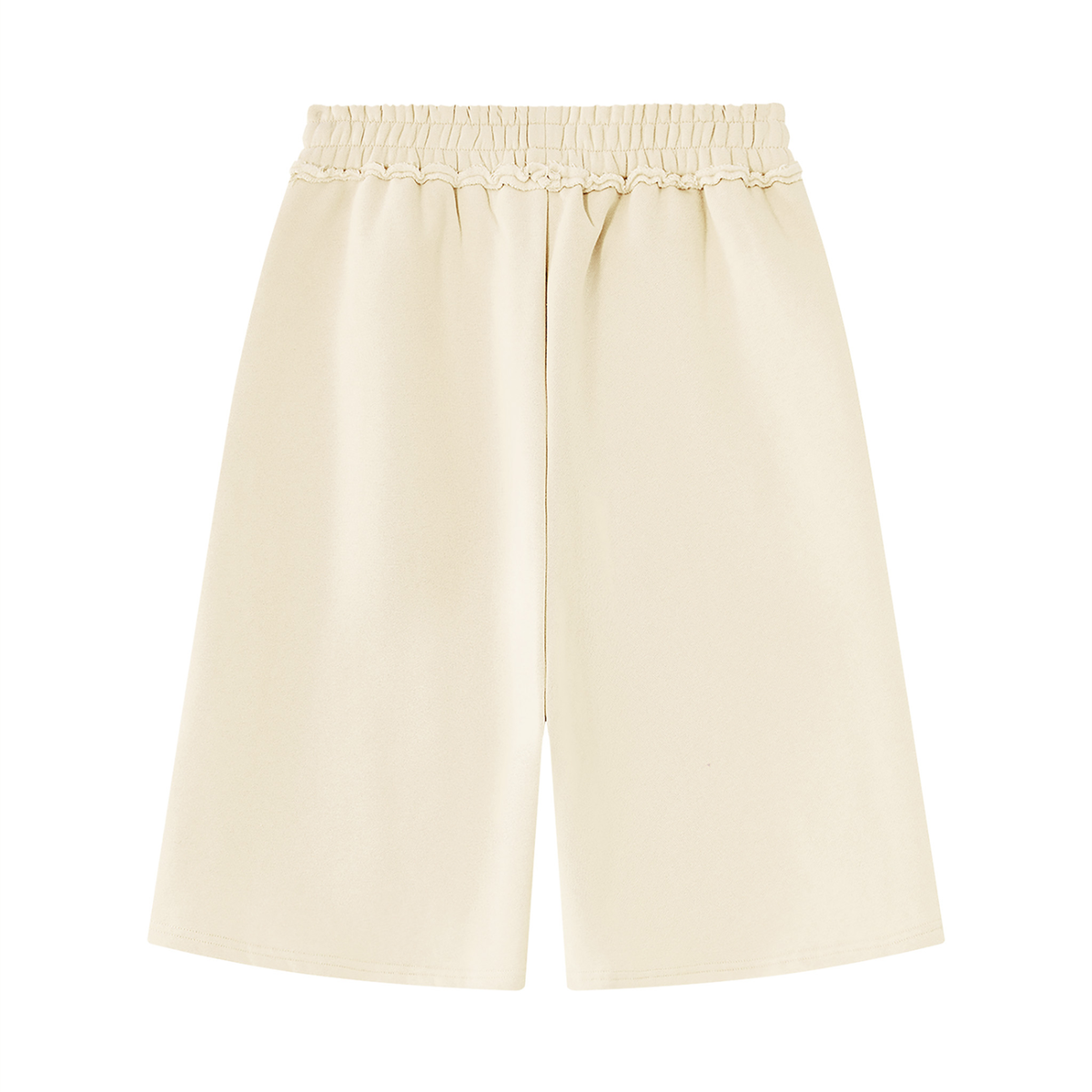 Unisex Raw-Edge Fleece Shorts