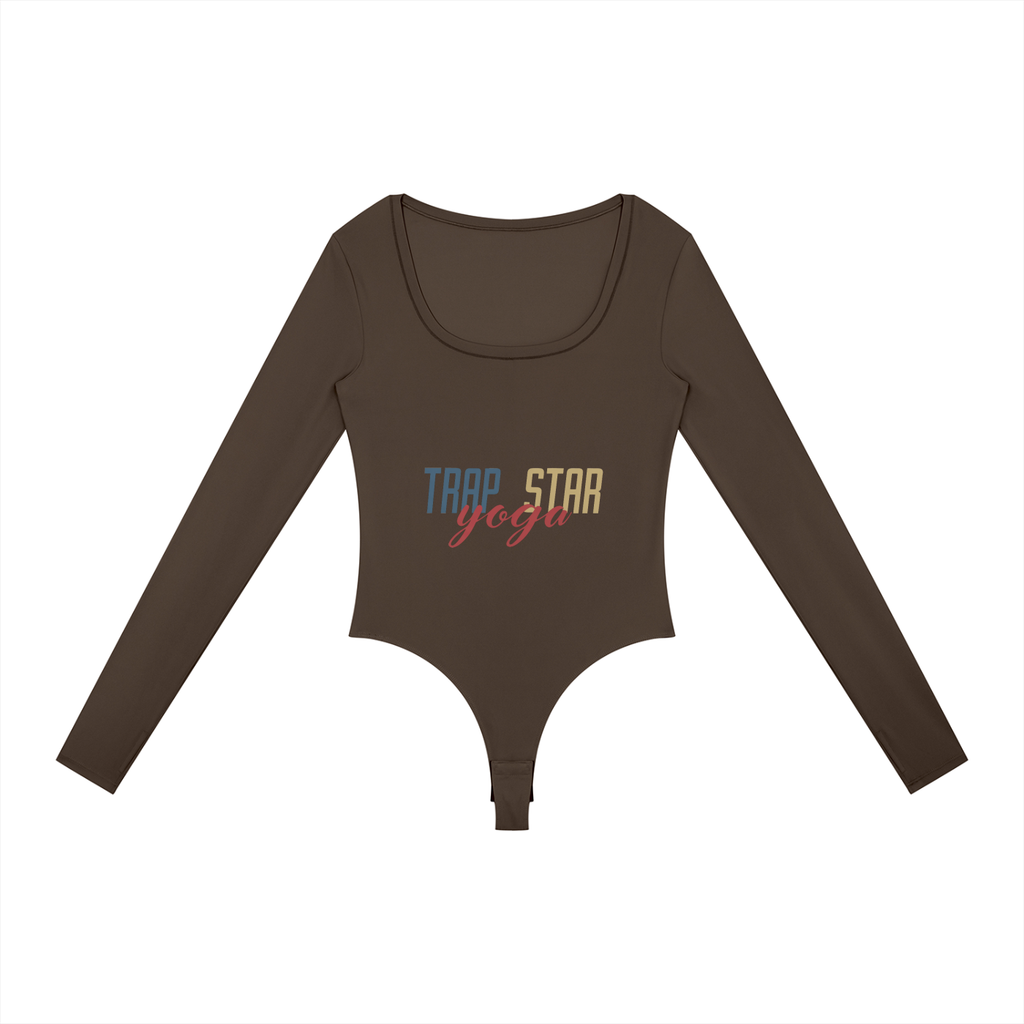 Sleek Long-Sleeve Yoga Bodysuit