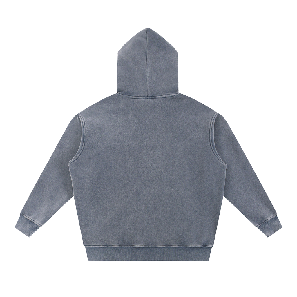 Snow Washed Oversized Fleece Hoodie