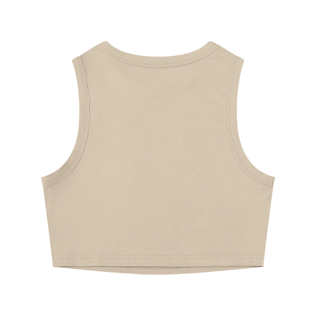 Sculpted Crewneck Crop Tank