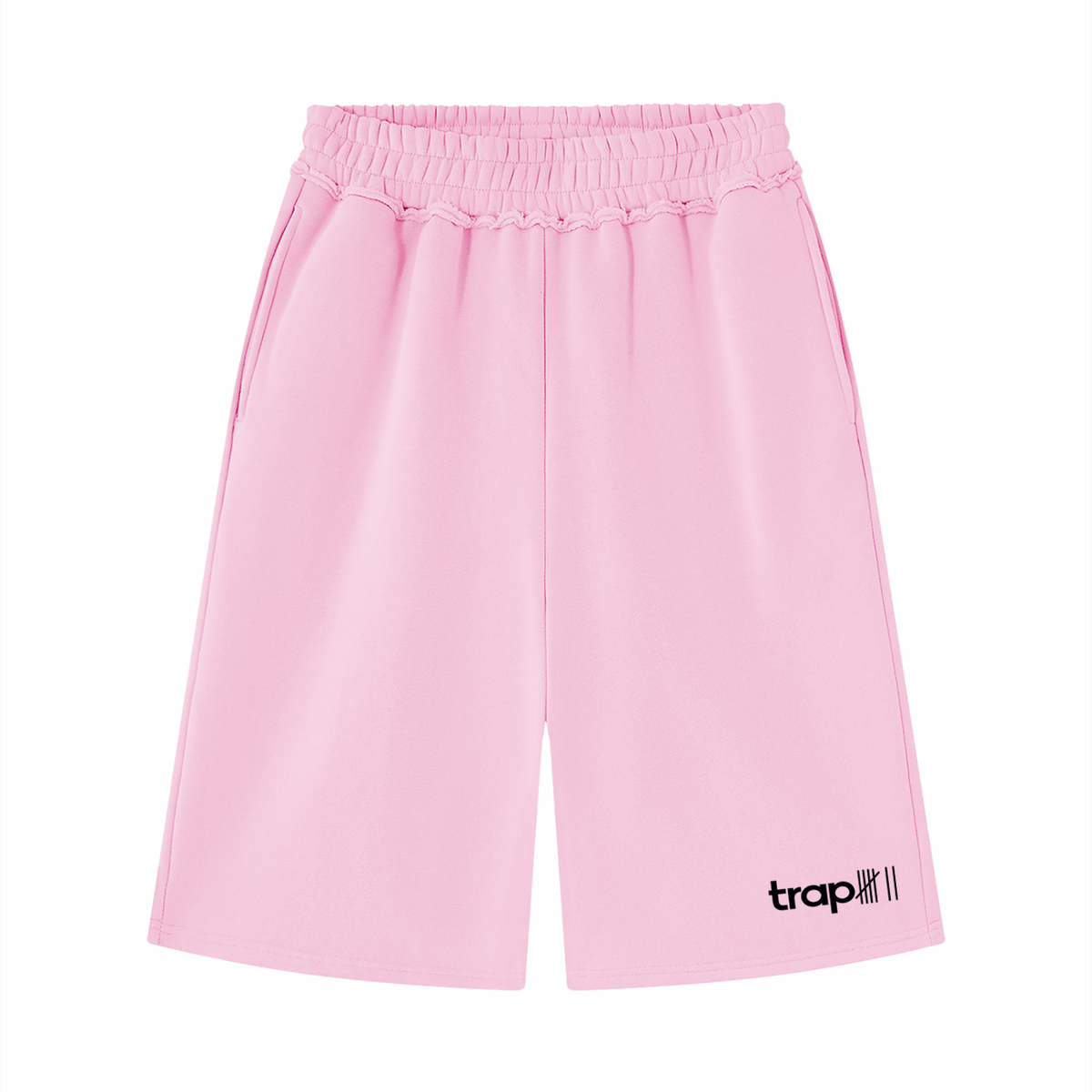 Unisex Raw-Edge Fleece Shorts