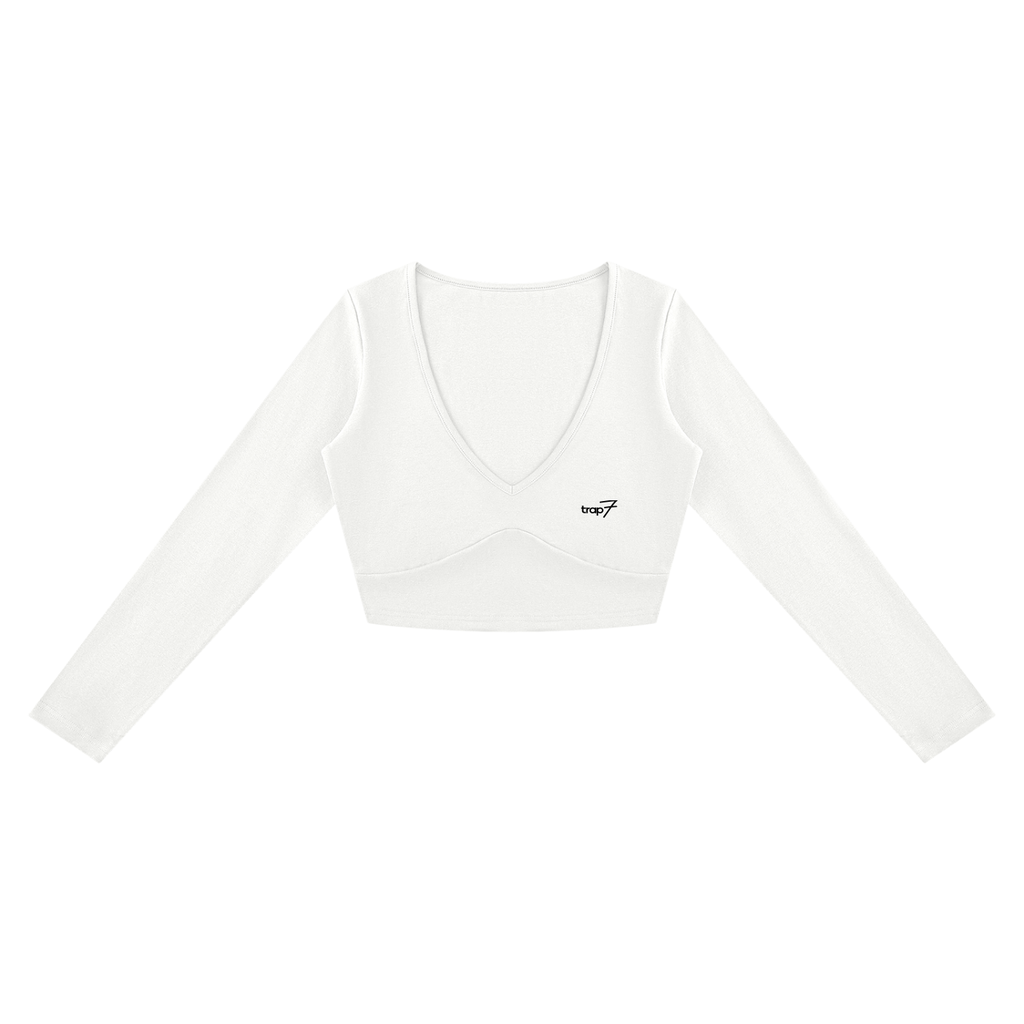 Essential Long-Sleeve Crop Tee
