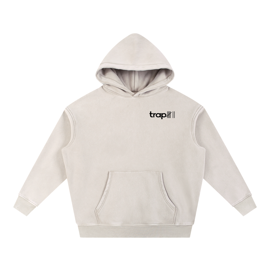 Snow Washed Oversized Fleece Hoodie