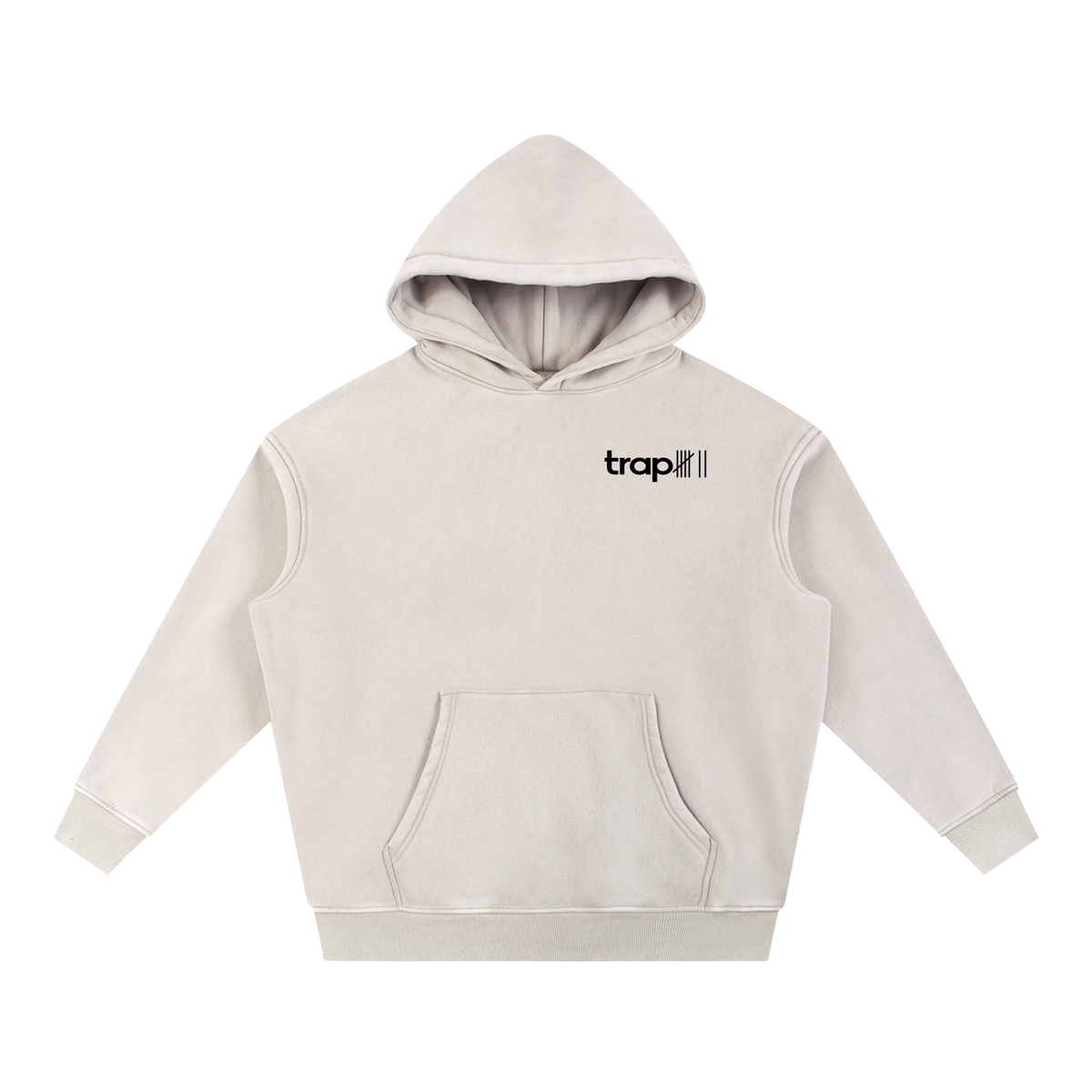 Snow Washed Oversized Fleece Hoodie