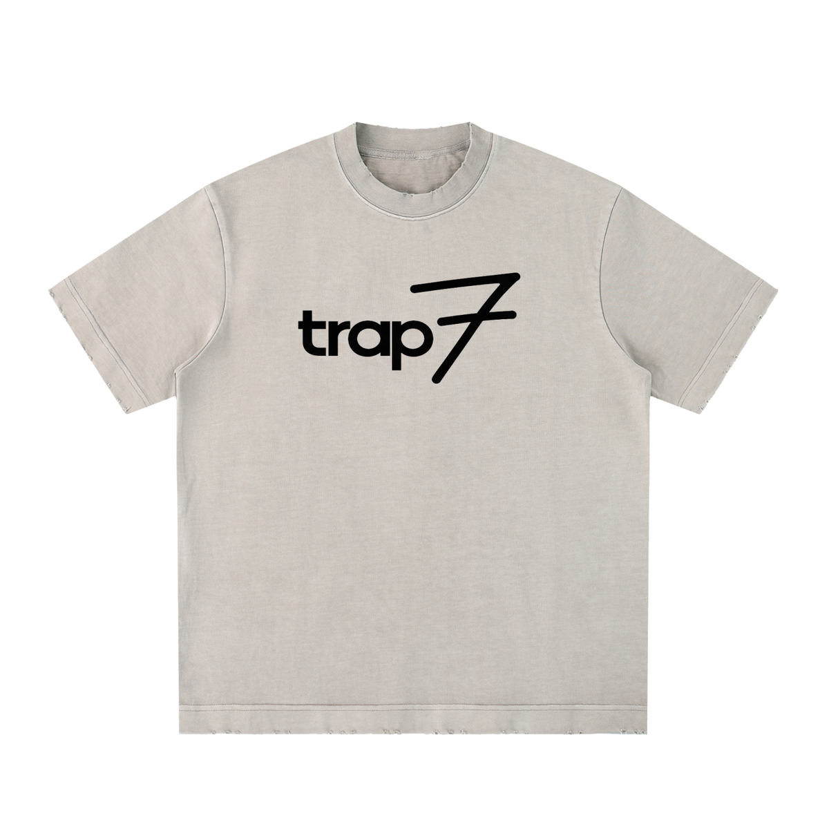 Vintage Washed Frayed-Edge Tee