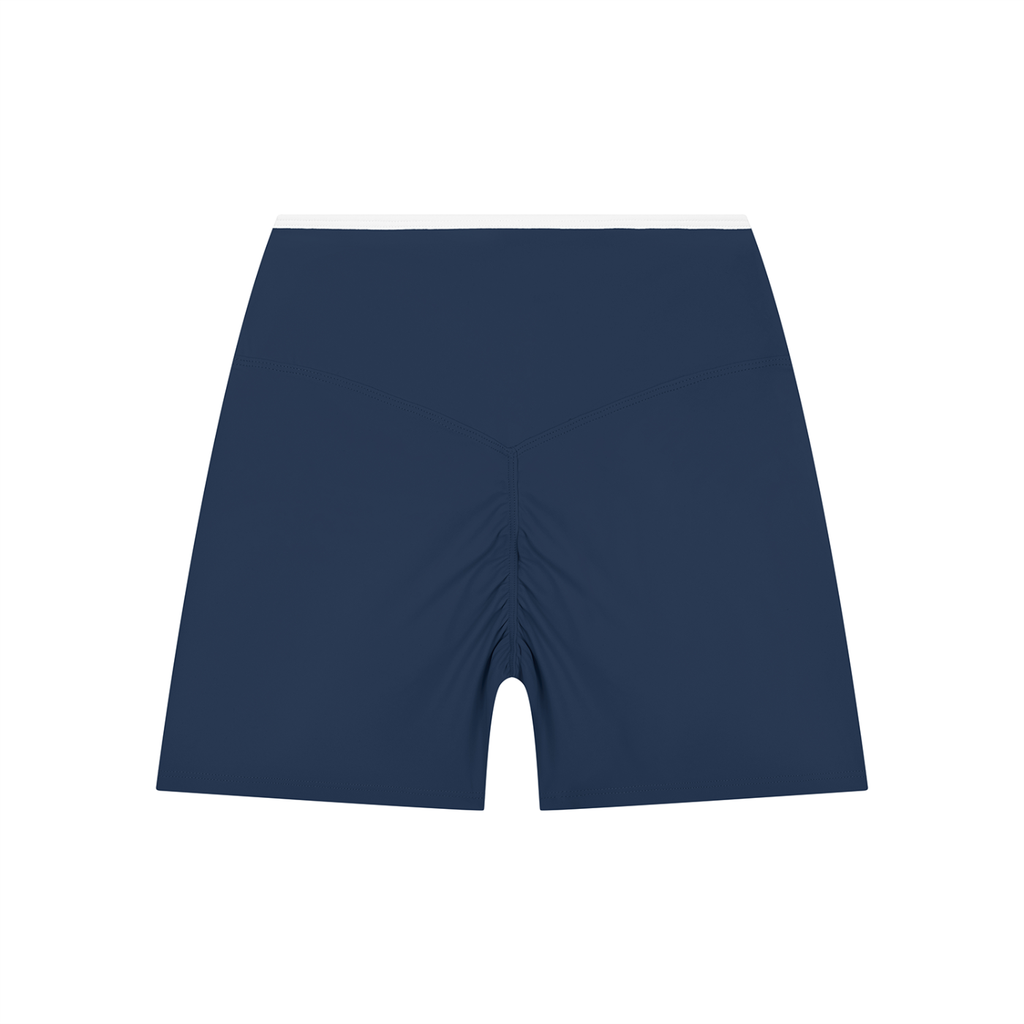 Color Block High-Rise Active Shorts