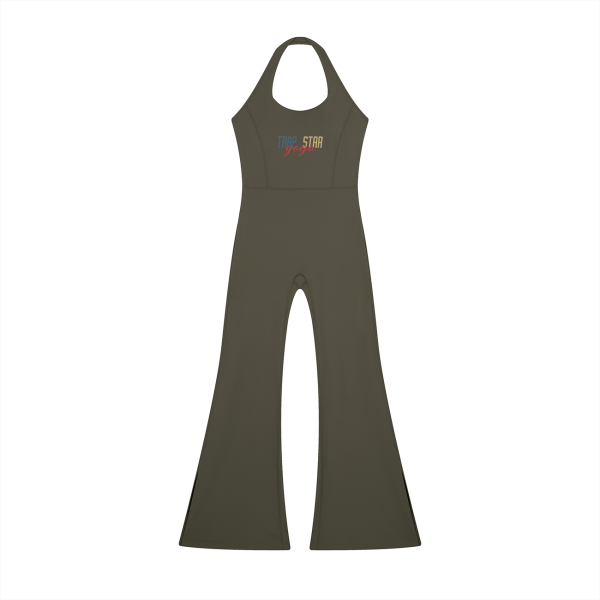 Sleek Halter Flare Jumpsuit