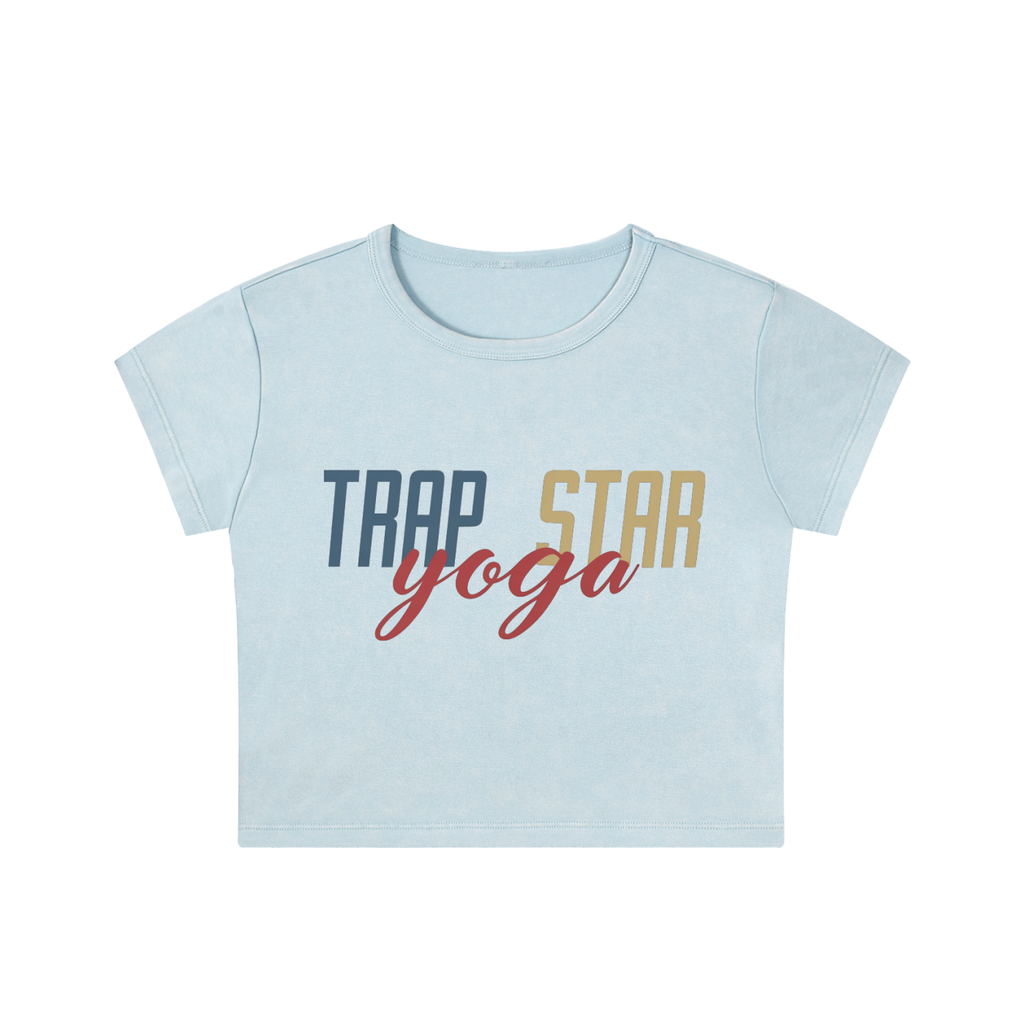 Snow Washed Cropped Tee