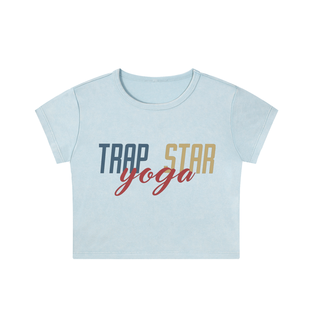Snow Washed Cropped Tee