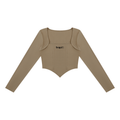 Essential Square-Neck Crop Tee