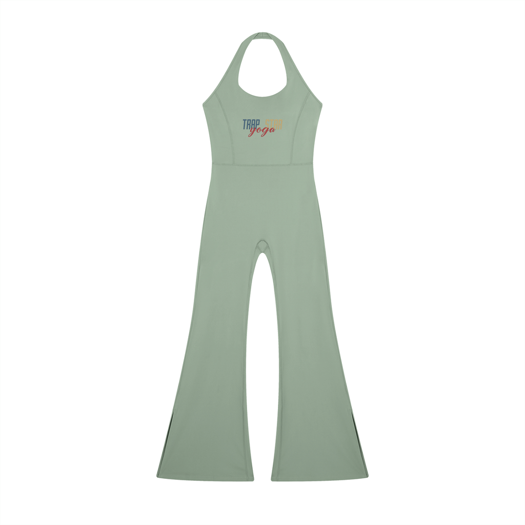 Sleek Halter Flare Jumpsuit