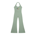 Sleek Halter Flare Jumpsuit