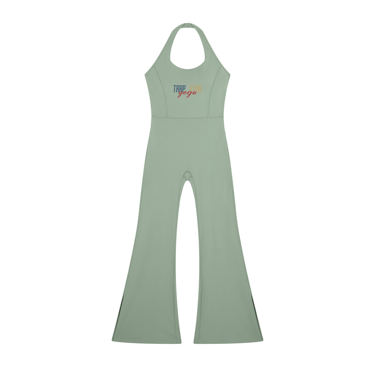 Sleek Halter Flare Jumpsuit