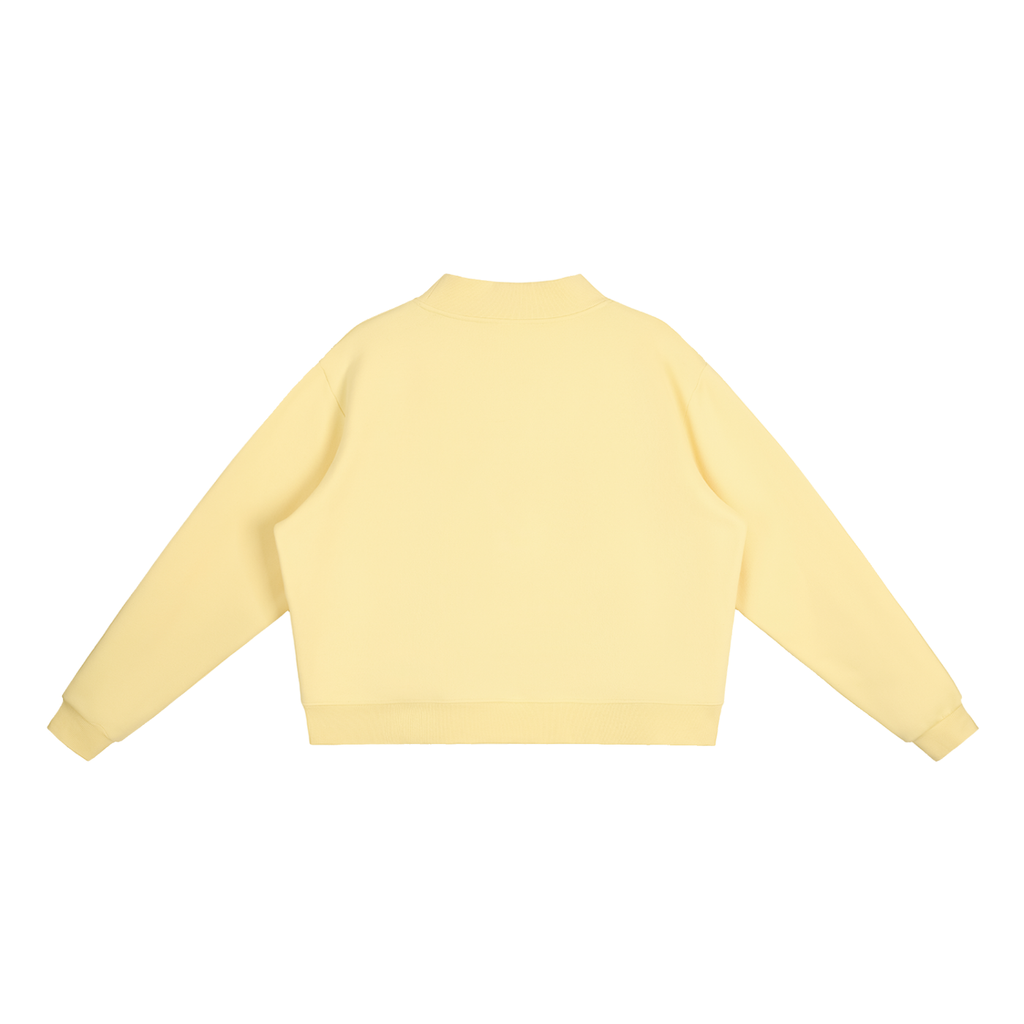 Cozy Mock-Neck Fleece Sweatshirt