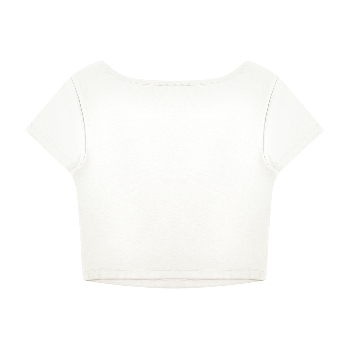 Essential Square-Neck Cropped Tee