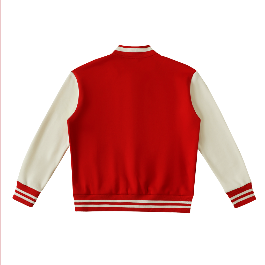 Two-Tone Fleece Varsity Jacket