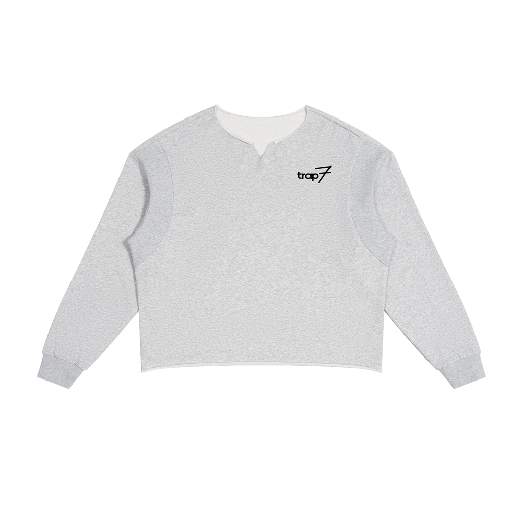 Unisex Raw-Edge Panel Boxy Sweatshirt