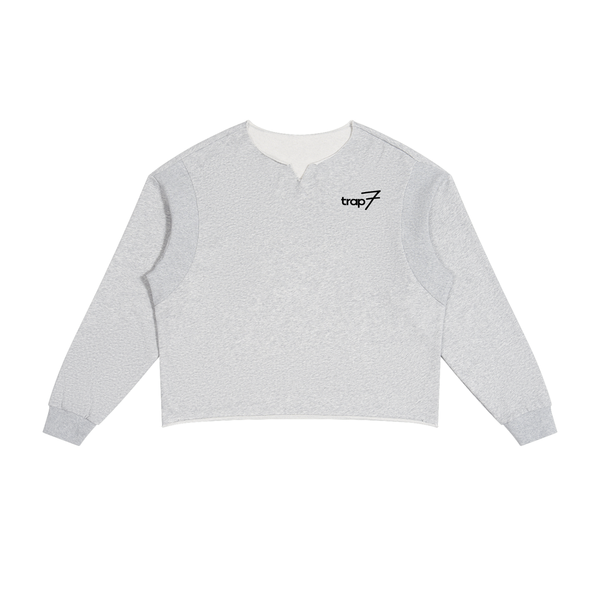Unisex Raw-Edge Panel Boxy Sweatshirt