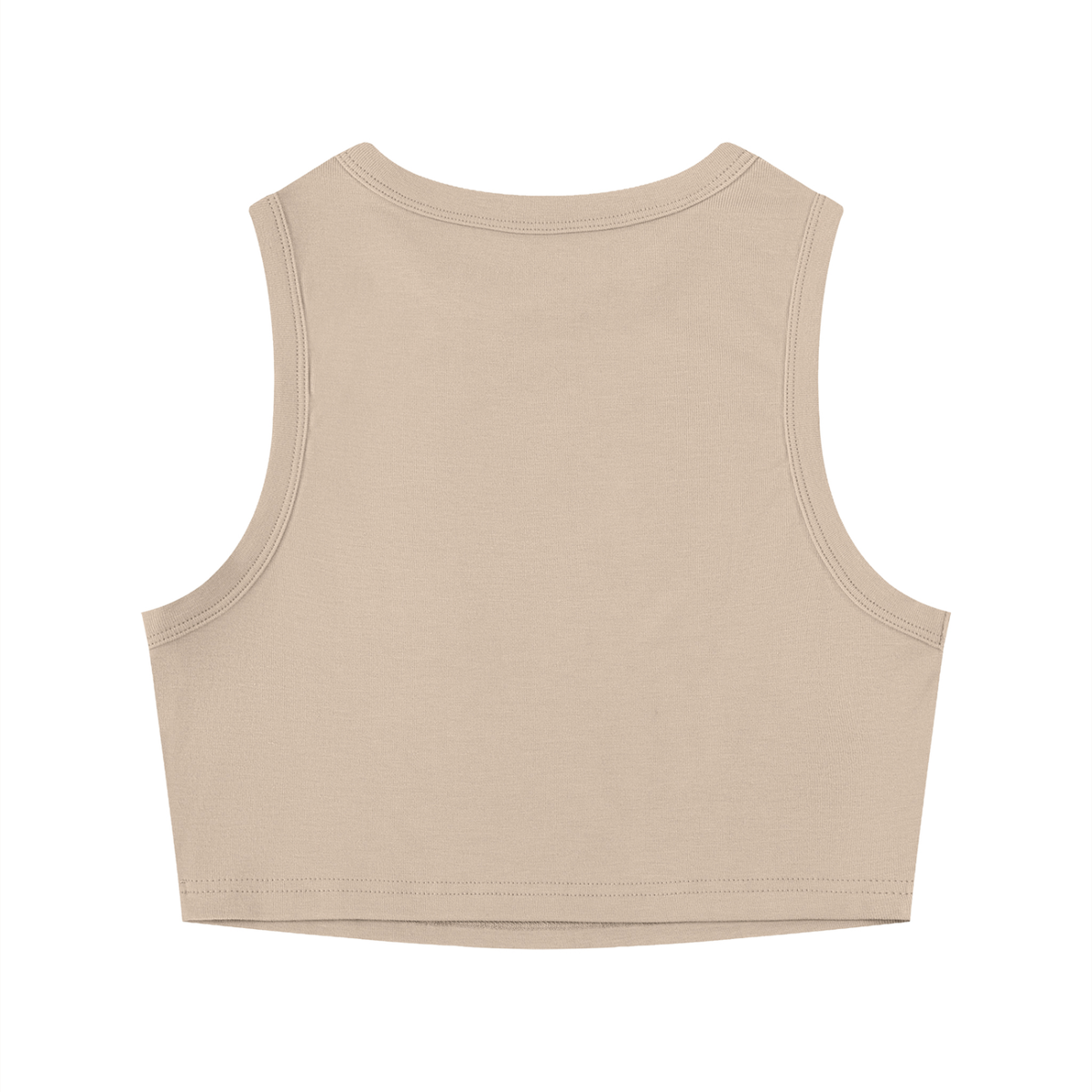 Sculpted Crewneck Crop Tank