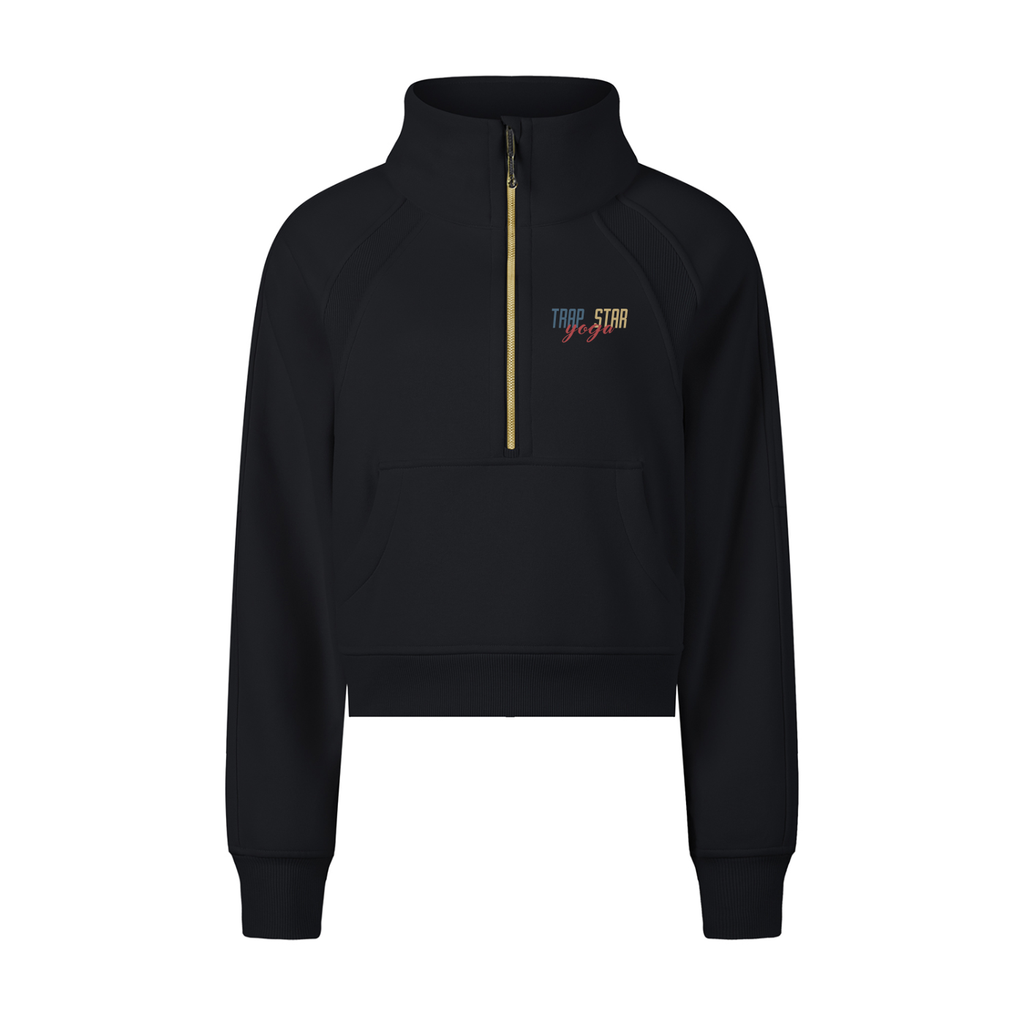 Cropped Half-Zip Pullover