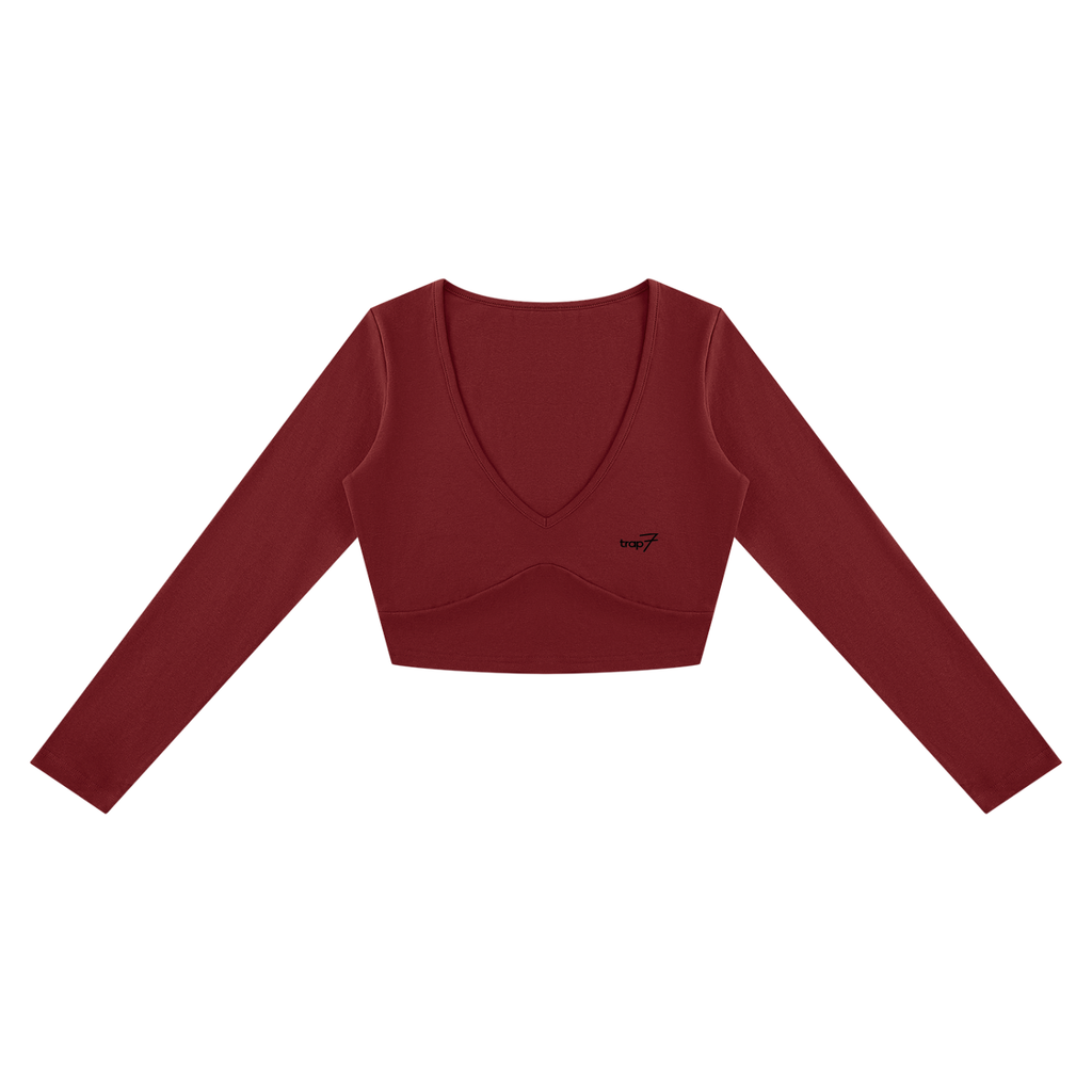 Essential Long-Sleeve Crop Tee