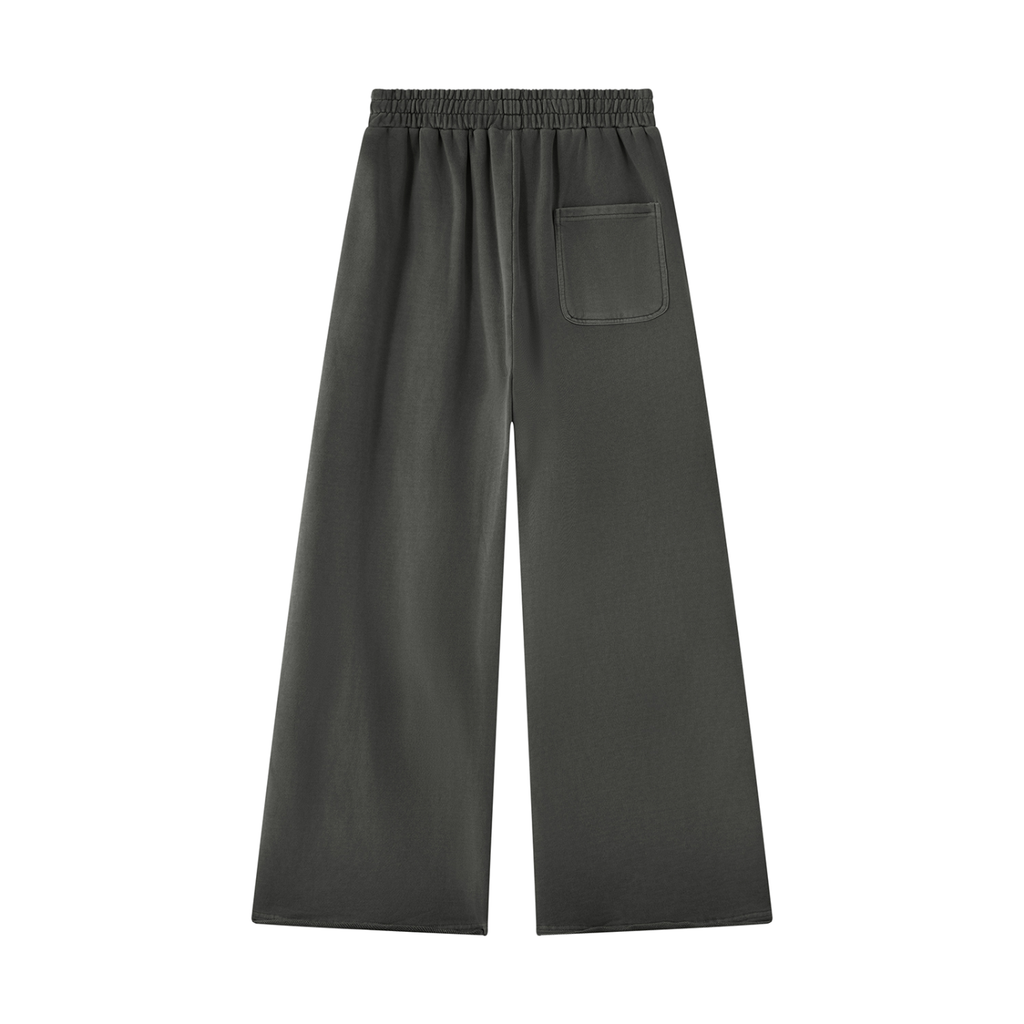 Vintage-Washed Raw-Edge Sweatpants