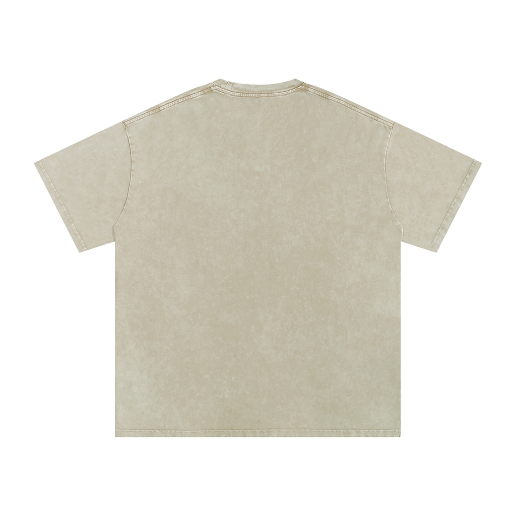 Snow Washed Oversized Cotton Tee