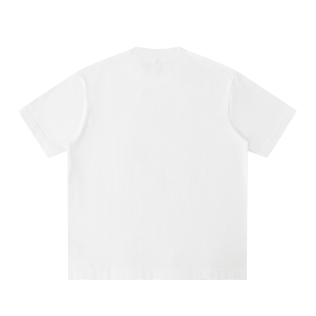 Vintage Washed Frayed-Edge Tee