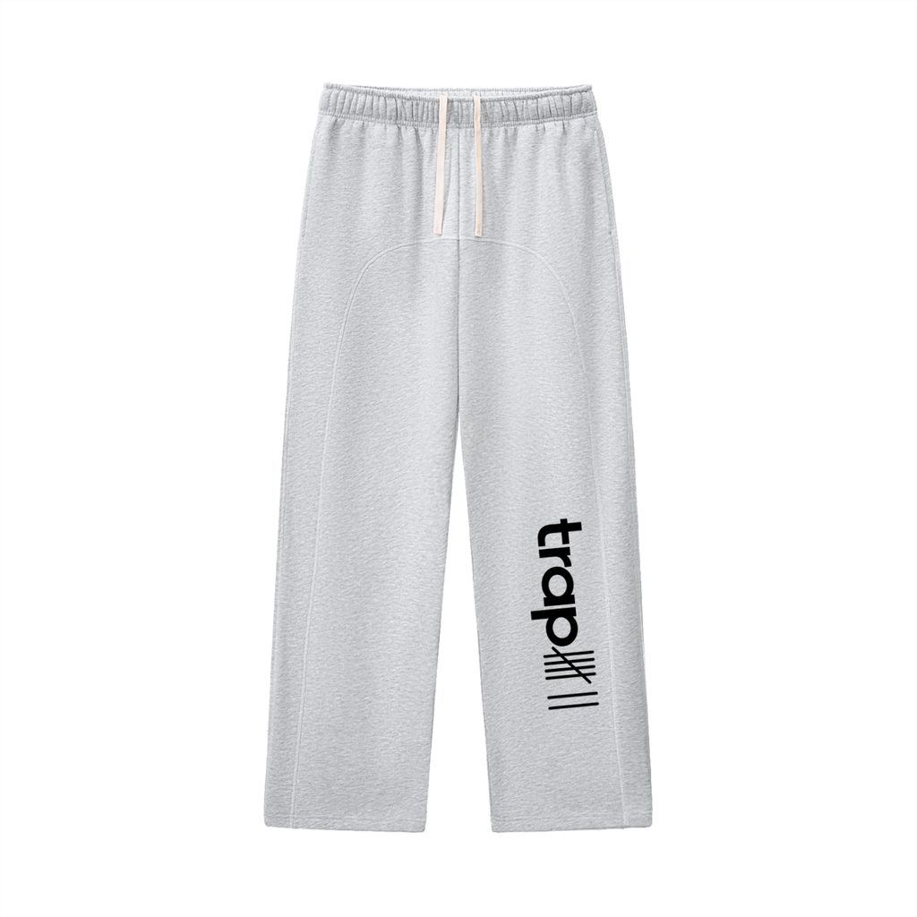 Contrast-Stitch Fleece Sweatpants