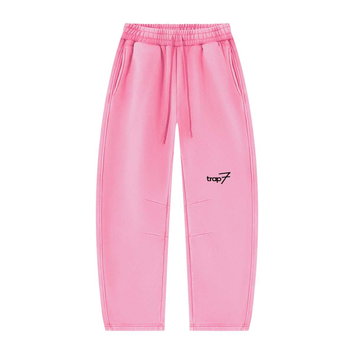 Vintage Wash Barrel-Leg Fleece Sweatpants