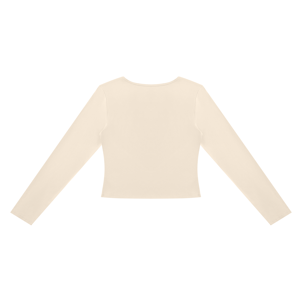 Modern Cutout Long-Sleeve Tee