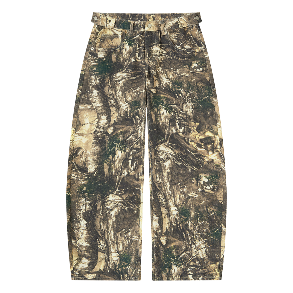 Men's Tree Camo Barrel-Leg Pants