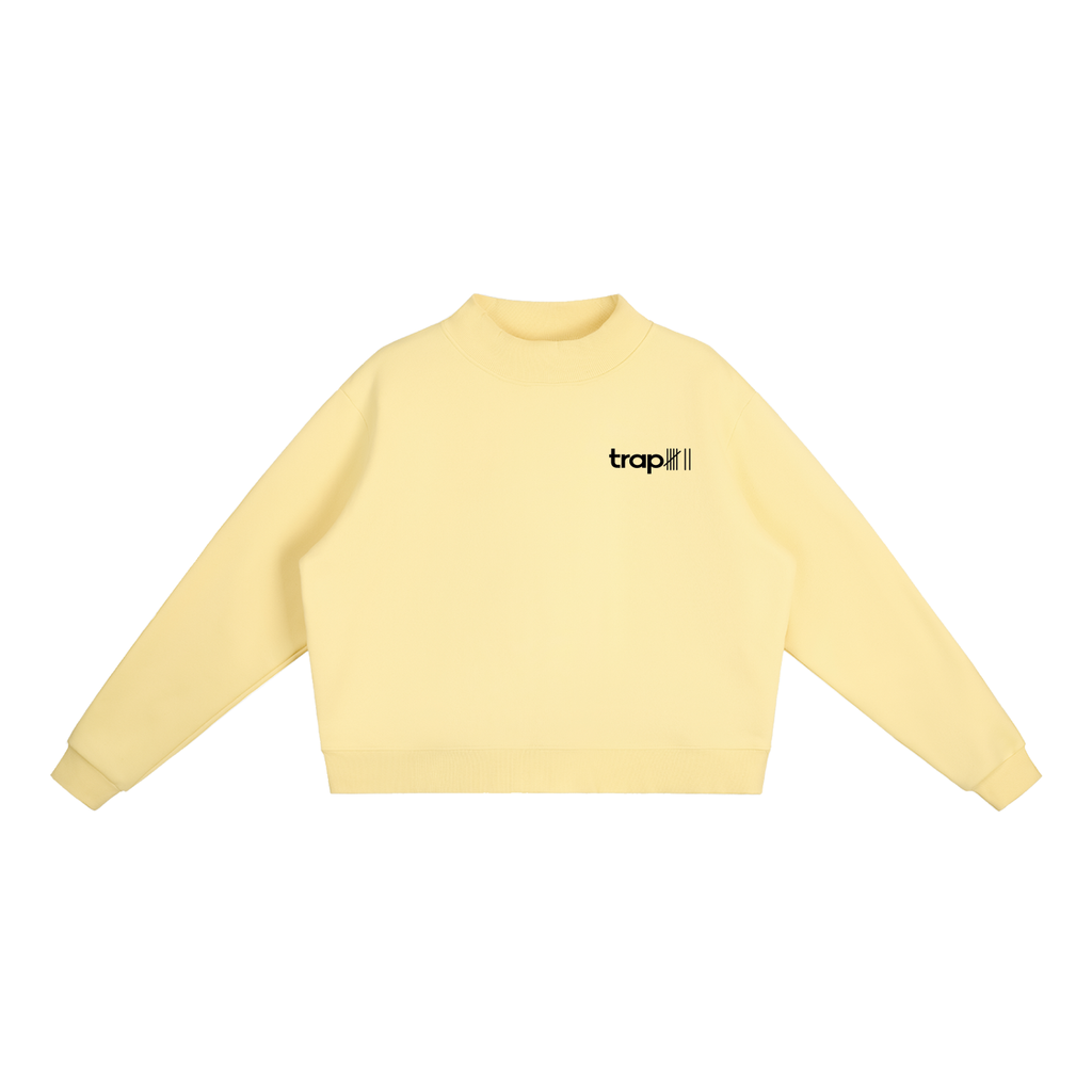 Cozy Mock-Neck Fleece Crewneck