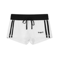 Retro Contrast Stripe Track Shorts