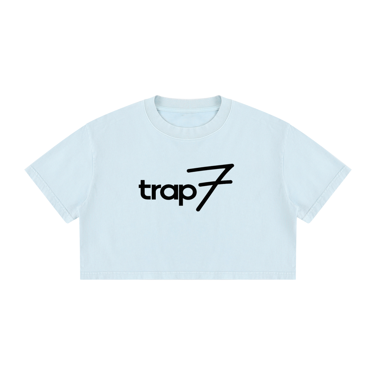Mineral Wash Cropped Cotton Tee
