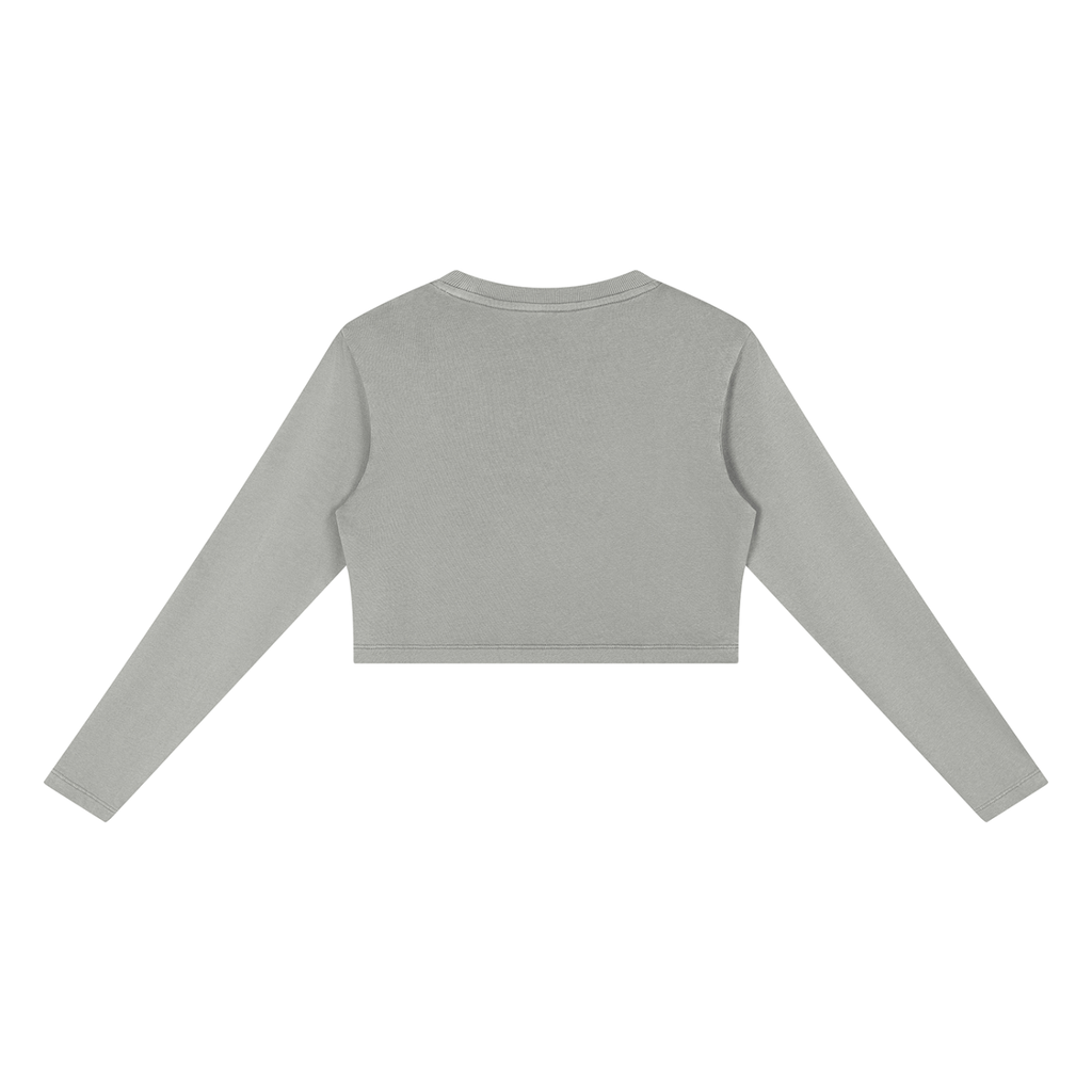 Mineral-Washed Everyday Crop Sweatshirt