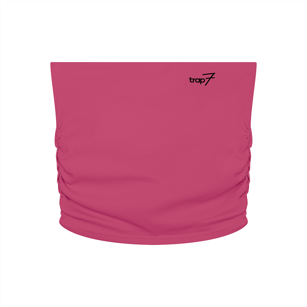 Ruched Cropped Tube Top