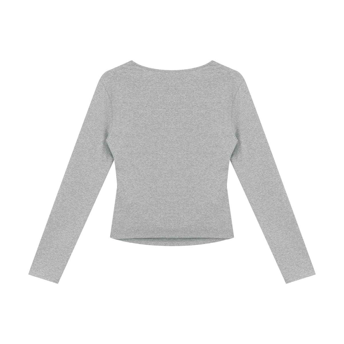 Ruched Long-Sleeve Everyday Top
