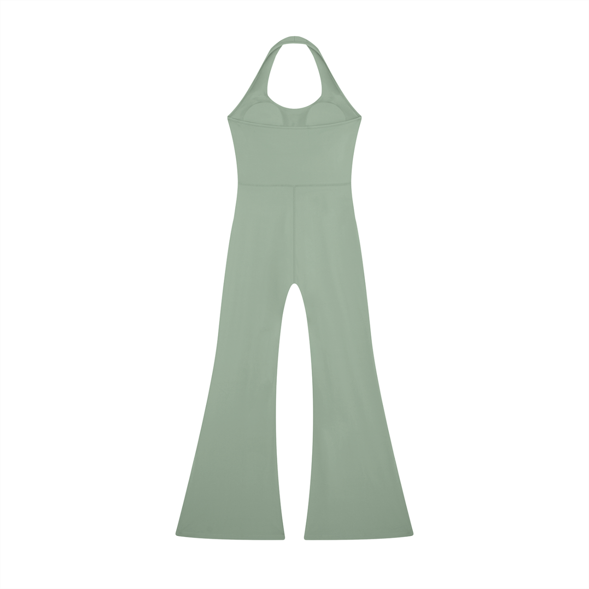 Sleek Halter Flare Jumpsuit