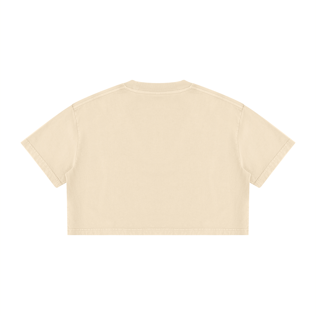 Mineral Wash Cropped Cotton Tee
