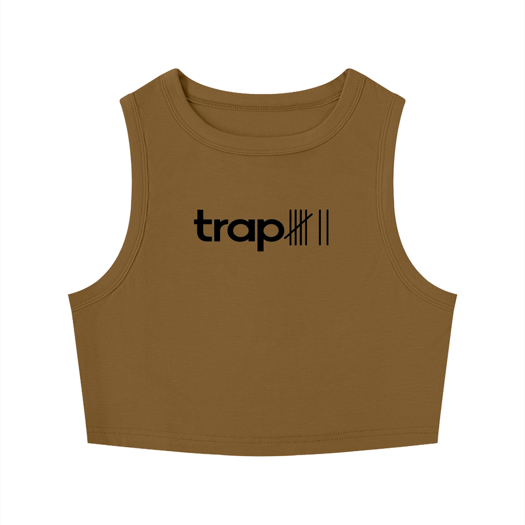 Sculpted Crewneck Crop Tank