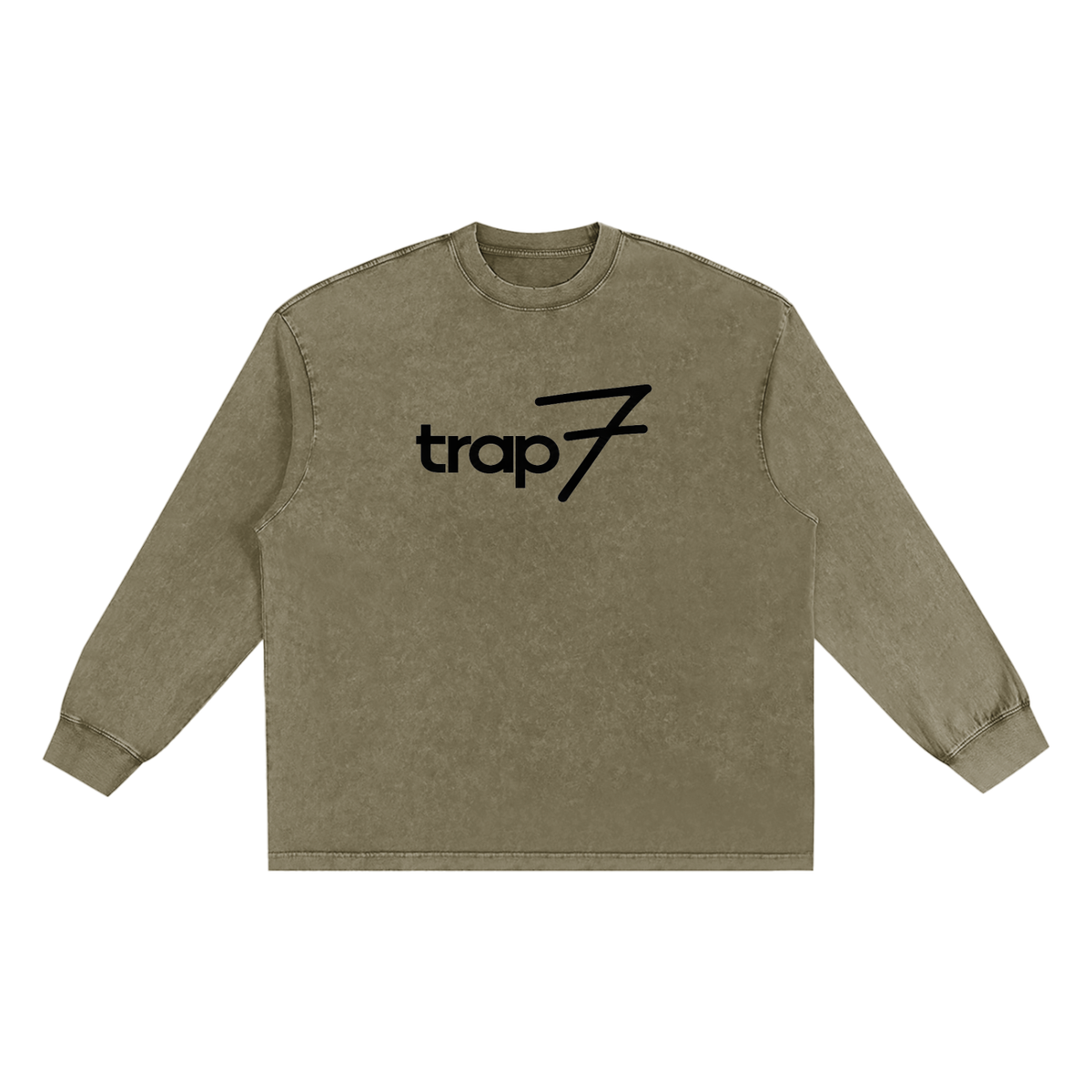 Snow Washed Raw-Edge Tee